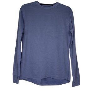 LL Bean Ladies size M Lavender Amy 3 thumb holes Layering Activewear Top